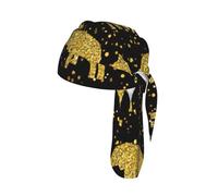 Abstract Elephant Pattern Print Skull Cap Moisture Wicking Bike Headwrap Lightweight Helmet Liner Adult Modern Hat 55-60 cm