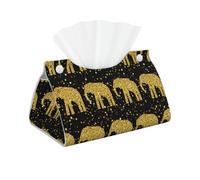 Abstract Elephant Pattern Print Tissue Oblong Box Cover Waterproof Organizer For Daily Home Room Office Decor