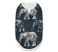 Abstract Elephant Print Pet Clothes T Shirt Pets Clothing Vests Tee Tops Dogs Costume Coat For Dog Cat XL