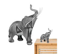 Abstract Elephant Statue - Resin Unique Pattern Elephant Figurines,Art Figurines, Table Centerpieces Ornaments for Filling Space Decor in The Living Room, Bedroom