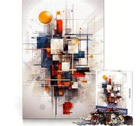 Abstract Expressionism Adults Puzzles 1000 Piece Jigsaws Brain Skill Good Thick Pattern Assemble Night Game (50x75cm)