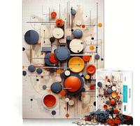 Abstract Expressionism Art 1000 Pieces Puzzles for Adults Relax Game Tension Relief Fun Challenge Birthday Surprise (50x75cm)