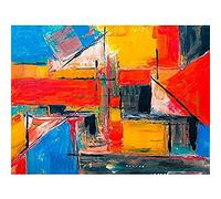 Abstract Expressionism Painting Unframed Art Print Poster Wall Decor 12x16 inch