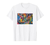 Abstract Expressionist Out for The Night Painting Modern Art T-Shirt