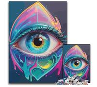 Abstract Eye Art 1000 Pieces Puzzles for Adults Impossible Jigsaw Puzzles for Adults Perfect for Family Fun on Christmas Thanksgiving Birthdays & Easter 1000 PCS(75x50cm)