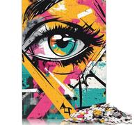 Abstract Eye Art Puzzle for Adults 500 Pieces Puzzle for Adults Educational Game for Adult Teenagers 500pcs (52x38cm)