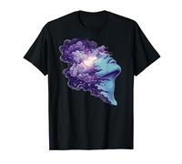 Abstract Face of a Dreaming Woman Surreal Art T-Shirt