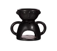 Abstract Face Oil Burner Wax Melt Warmer Matte Black