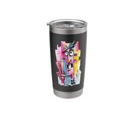 Abstract Face Peace Graffiti Pop Portrait Graphic Style Stainless Steel Insulated Tumbler