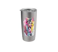 Abstract Face Peace Graffiti Pop Portrait Graphic Style Stainless Steel Insulated Tumbler