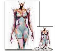 Abstract Fashion Illustration Adult Jigsaw Puzzles 1000 Pieces Puzzles for Adults for Birthdays Holidays Best for Christmas 1000 PCS(38x26cm)