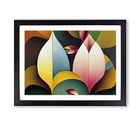 Abstract Feather Art Vol.1 Framed Print | A2 Black Framed Wall Art | Ready to Hang | Abstract Fantasy Picture | Living Room Bedroom Lounge Office