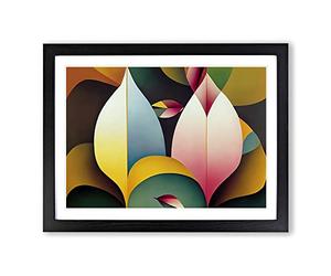Abstract Feather Art Vol.1 Framed Print | A2 Black Framed Wall Art | Ready to Hang | Abstract Fantasy Picture | Living Room Bedroom Lounge Office