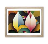 Abstract Feather Art Vol.1 Framed Print | A2 Oak Framed Wall Art | Ready to Hang | Abstract Fantasy Picture | Living Room Bedroom Lounge Office