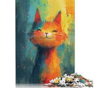 Abstract Feline Art Puzzle for Adults 1000 Pieces Puzzle for Adults Educational Game for Adult Teenagers 1000pcs (75x50cm)