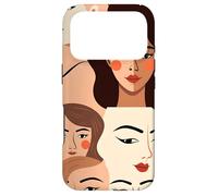 Abstract Female Faces Modern Portrait Minimal Style Design Case for iPhone 17 Pro