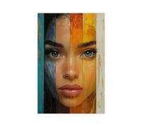 Abstract Female Portrait Canvas Poster Bedroom Decor Landscape Office Room Decor Gift 12x18inch(30x45cm)