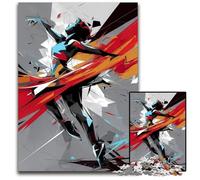 Abstract Figure in Dance Jigsaw Puzzles 1000 Pieces for Adults Challenging Puzzles Challenging DIY Brain Teaser for Teenagers 1000 PCS(75x50cm)
