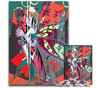 Abstract Figure with Wings Jigsaw Puzzles for Adults 1000 Piece Wooden Jigsaw Challenging Brain Teaser for Teenagers Family Fun Interactive Game 1000 PCS(75x50cm)