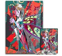 Abstract Figure with Wings JigsawPuzzle 1000 Pieces for Adults Jigsaw Puzzles Birthday Gift Idea Challenging Brain Teaser Game 1000 PCS(38x26cm)