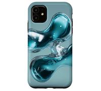 Abstract Floating Liquid Fluid Dynamics Art Case for iPhone 11