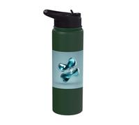 Abstract Floating Liquid Fluid Dynamics Art Stainless Steel Insulated Water Bottle