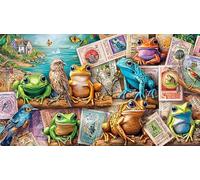 Abstract-floral-artwork 1000 Piece Jigsaw Puzzles for Adults Classic Educational Games Decoration 38x26cm/1000pcs