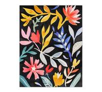 Abstract Floral Botanical Henri Matisse Style Wall Art Print Artery8 Multi W24 inch x H32 inch