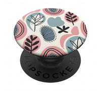 Abstract Floral Design, Modern Art Pattern, Botanical Style PopSockets Adhesive PopGrip