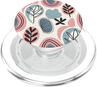 Abstract Floral Design, Modern Art Pattern, Botanical Style PopSockets PopGrip for MagSafe