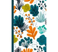 Abstract floral elements, seed pods, and leaves in vibrant shades: Work Notebook, Funny Office Gift for Women, Coworker, Boss, Secret Santa Gag Gift (Blank Lined Journal)