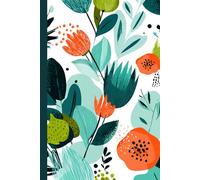 Abstract floral elements: Work Notebook, Funny Office Gift for Women, Coworker, Boss, Secret Santa Gag Gift (Blank Lined Journal)