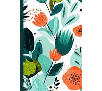 Abstract floral elements: Work Notebook, Funny Office Gift for Women, Coworker, Boss, Secret Santa Gag Gift (Blank Lined Journal)