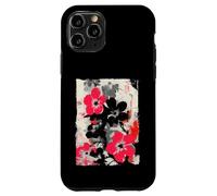 Abstract Floral Graffiti Street Art Japanese Pink Black Case for iPhone 11 Pro