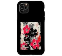 Abstract Floral Graffiti Street Art Japanese Pink Black Case for iPhone 11 Pro Max