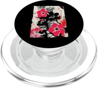 Abstract Floral Graffiti Street Art Japanese Pink Black PopSockets PopGrip for MagSafe