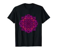 Abstract Floral Mandala Lotus Pattern Symmetry T-Shirt