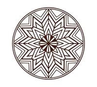 Abstract Floral Ornament and Fine Carving Decals 67.2x67.2cm Tattoo Culture Coffee