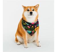 Abstract Floral Pattern Dog Bandana for Small Medium Large Dogs, Cat Dogs Kerchief Triangle Bibs Scarf for Girl Or Boy