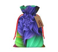 Abstract Floral Print Drawstring Bags Burlap Gifts Bag With Drawstring Gift Bags For Wedding/Party/Festival/Storage