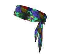 Abstract Floral Printing 1 Pieces Headband Hair Band Unisex Dry Head Tie Sport Band For Basketball Running Tennis