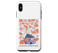 Abstract Floral Vase Rainbow Serenity Art Case for iPhone XS Max