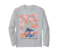 Abstract Floral Vase Rainbow Serenity Art Long Sleeve T-Shirt