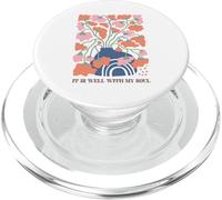 Abstract Floral Vase Rainbow Serenity Art PopSockets PopGrip for MagSafe