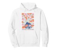 Abstract Floral Vase Rainbow Serenity Art Pullover Hoodie