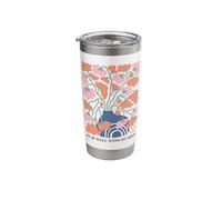 Abstract Floral Vase Rainbow Serenity Art Stainless Steel Insulated Tumbler