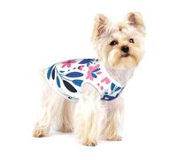 Abstract Flower Bush Cotton Dog Shirt â€“ Soft Breathable Dog Shirt for Dogs Cats Boy Girl Pet Tshirt,Suitable for Small Pets