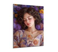 Abstract Flower Diamond Art, Diamond Painting Kits Adults, Kids 5D DIY Crystal Art Kits, Crafts for Adults, Beginner Full Drill Cross Stitch Pictures, Home Room Decor, Gifts for Women 40x50cm s0yh-324