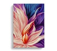 Abstract Flower No.6 Canvas Print | Gallery Wrapped 30mm Frame Wall Art | 30x20 inches | Ready to Hang | Abstract Floral Picture | Living Room Bedroom Lounge Office