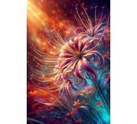 Abstract Flowers 150 Piece Jigsaw Puzzle for Adults, Creativity, Challenging and Difficult Puzzle, Brain Teaser Puzzles for Adults 150 Pieces for The Whole for Women, Men